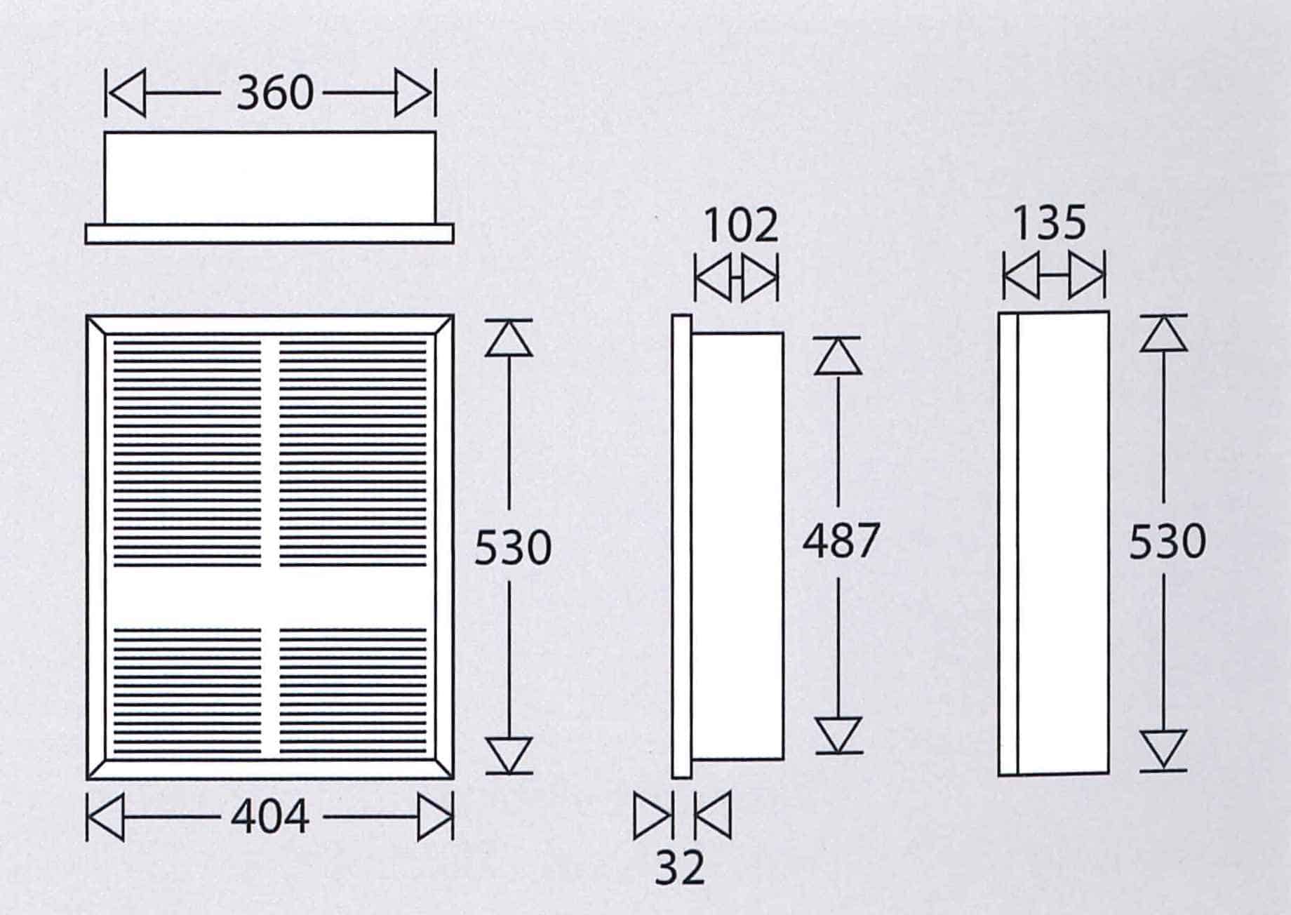 Electric Wall Heater Dimensions