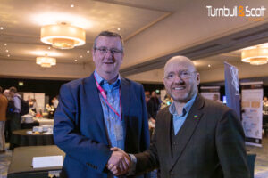 Our MD Peter Murphy with Patrick Harvie MSP at Clean heat 24