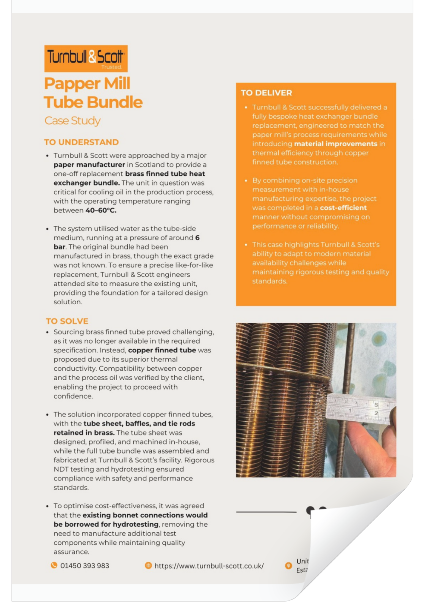 Papper Mill Tube Bundle